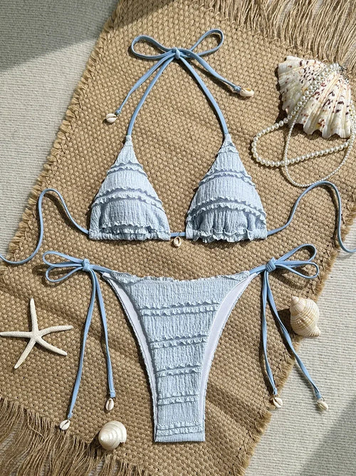 Bikini deux pièces tour de cou