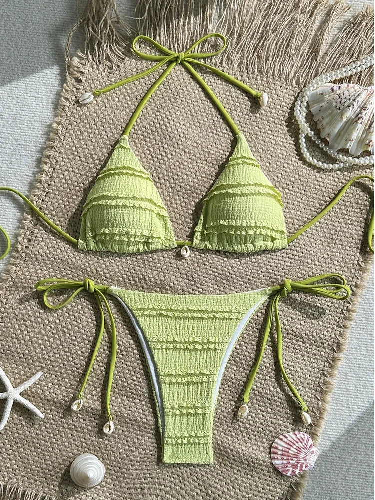 Bikini deux pièces tour de cou