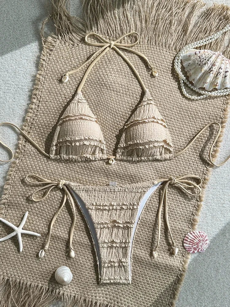 Bikini deux pièces tour de cou