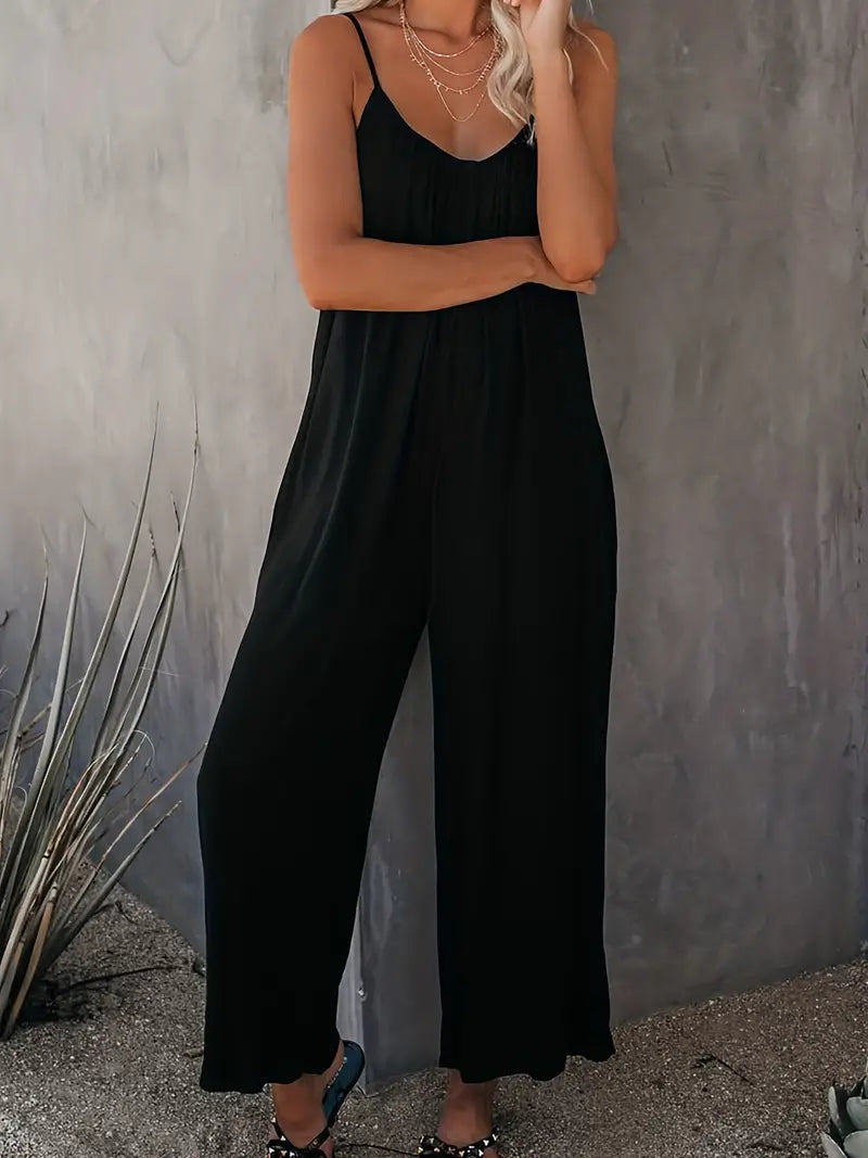 Charm – Afslappet boho-jumpsuit med brede ben