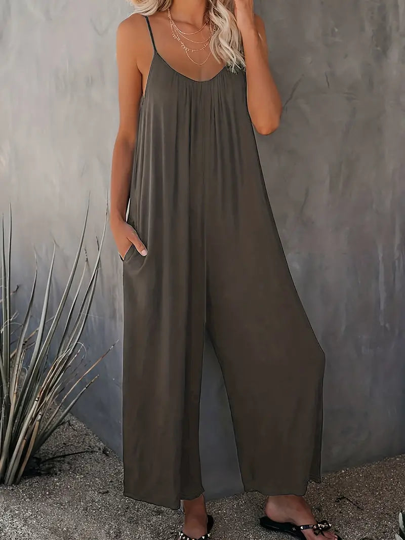 Charm – Afslappet boho-jumpsuit med brede ben