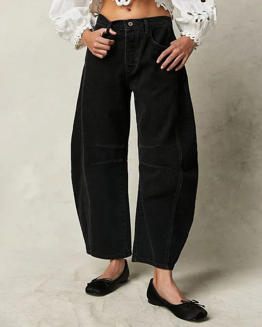 Adeline - Mid Rise Barrel Jeans til kvinder