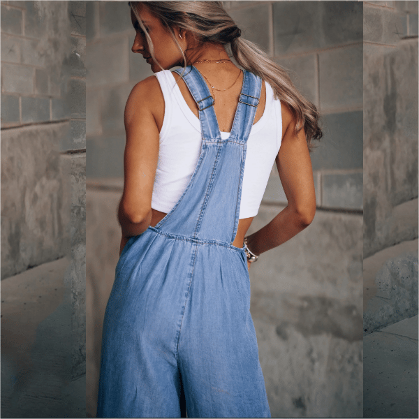 Sanura - Denim-jumpsuit til damer