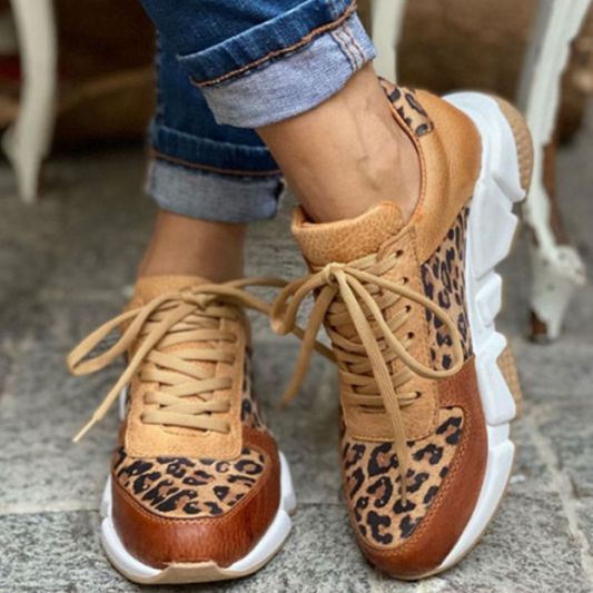 Claire - Sneakers med leopardprint